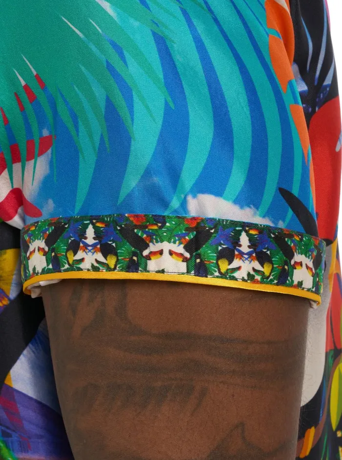 Men Short Sleeve Button Down Shirts Robert Graham LIMITED EDITION THE TOUCAN MIX SHORT SLEEVE BUTTON DOWN SHIRT Classic