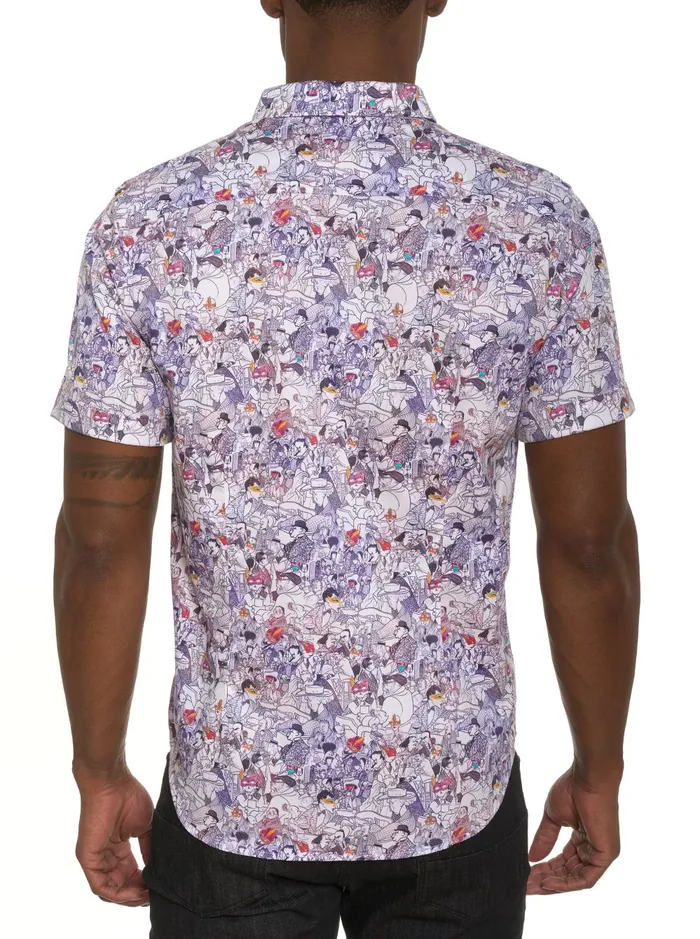 Men Short Sleeve Button Down Shirts Robert Graham MASQUERADE SHORT SLEEVE BUTTON DOWN SHIRT Multi