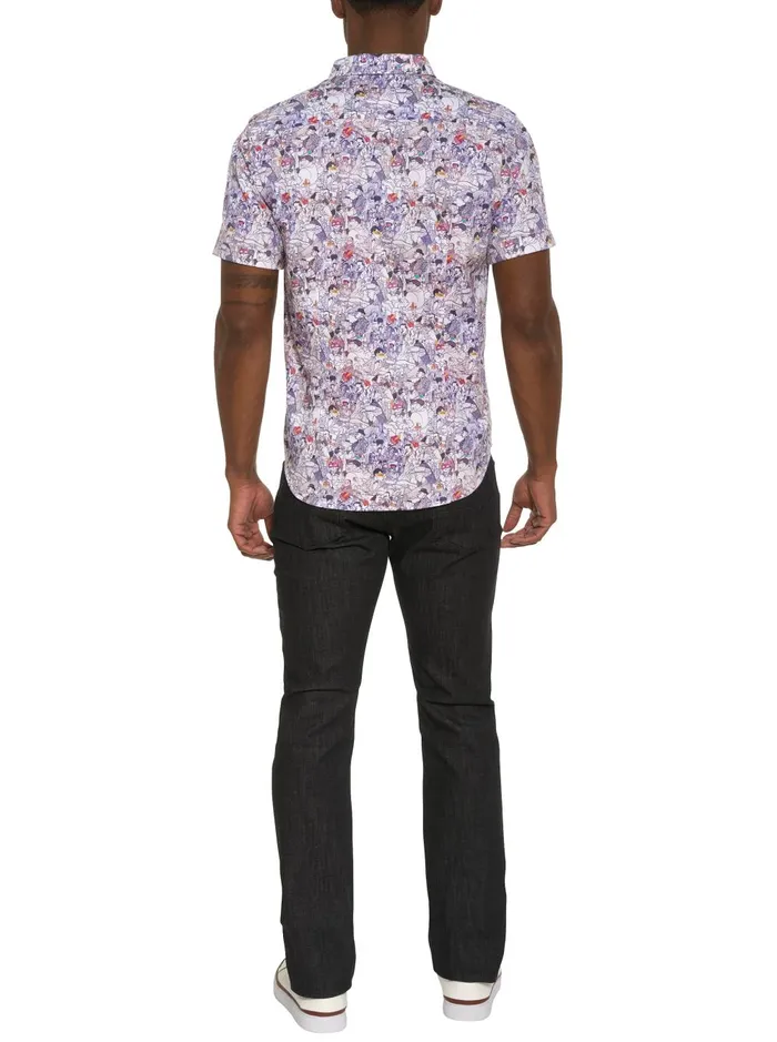 Men Short Sleeve Button Down Shirts Robert Graham MASQUERADE SHORT SLEEVE BUTTON DOWN SHIRT Multi