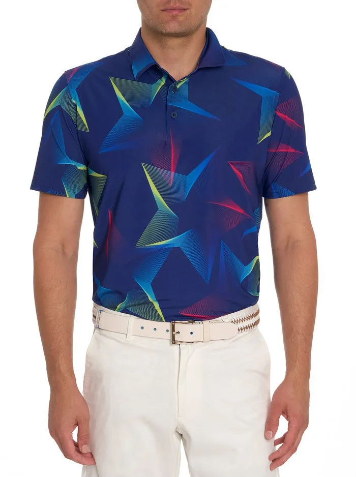 Men Short Sleeve Knits Robert Graham GEO STAR PERFORMANCE POLO Multi