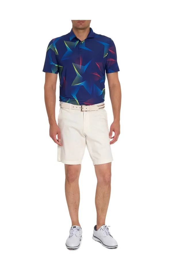 Men Short Sleeve Knits Robert Graham GEO STAR PERFORMANCE POLO Multi