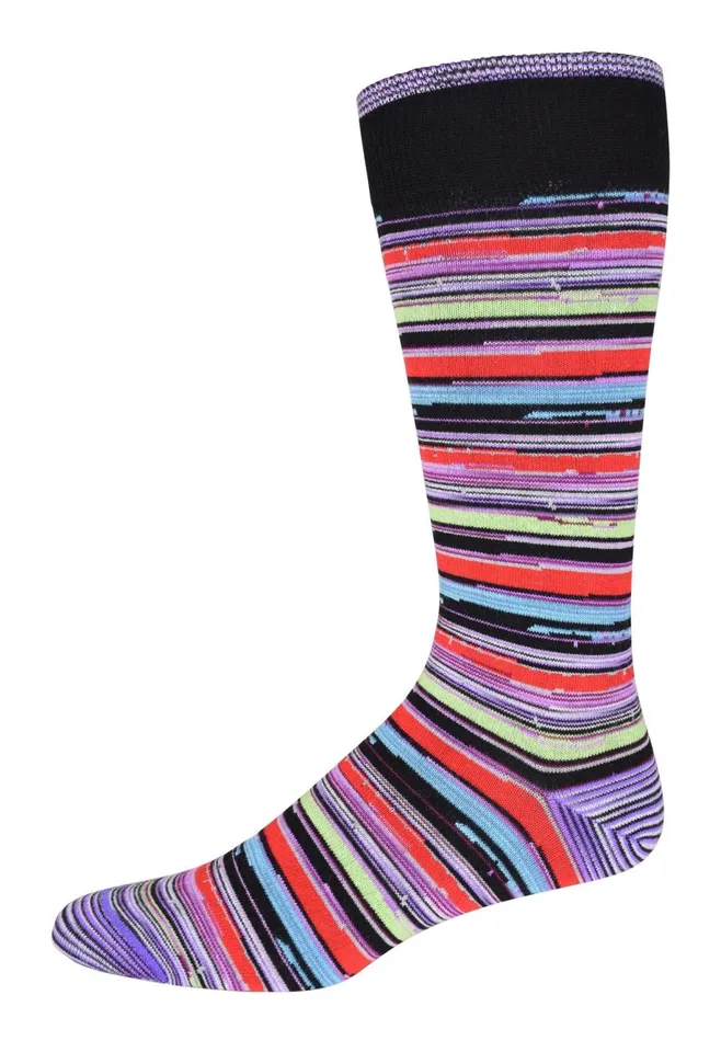 Men Socks Robert Graham RICCI KNIT SOCKS Black