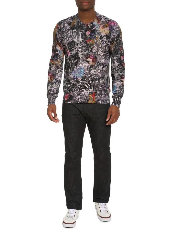 Men Sweaters Robert Graham ROARING FLORALS SWEATER Multi