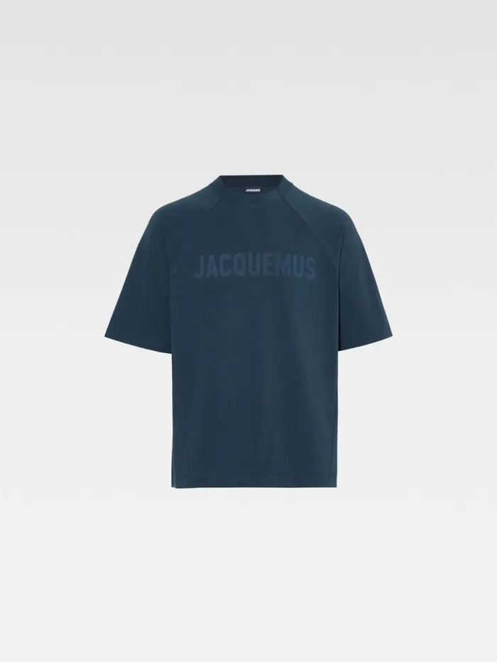 Men Tshirts JACQUEMUS The Typo Tshirt Dark Navy Men Tshirts JACQUEMUS The Typo Tshirt Dark Navy