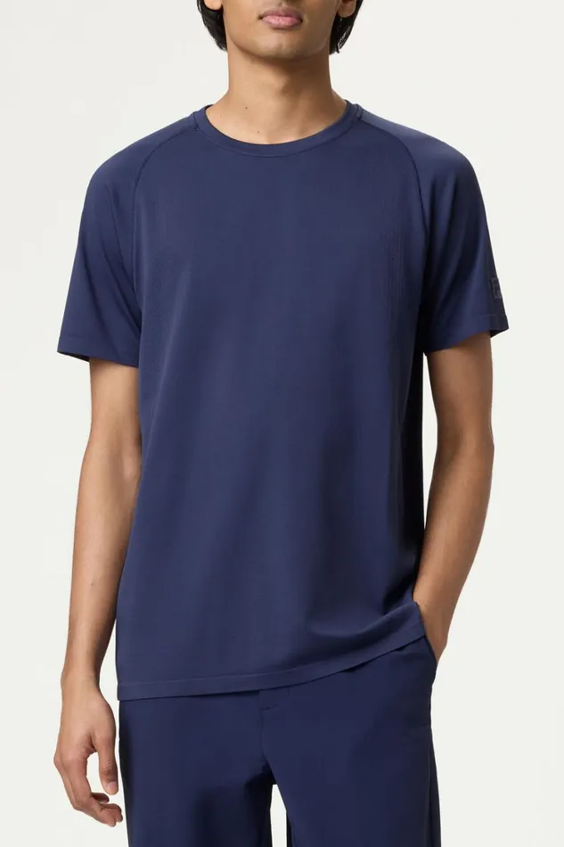Men Tennis Fila Lucky Ace Short Sleeve Seamless Crew 400 Fila Navy Men Tennis Fila Lucky Ace Short Sleeve Seamless Crew 400 Fila Navy