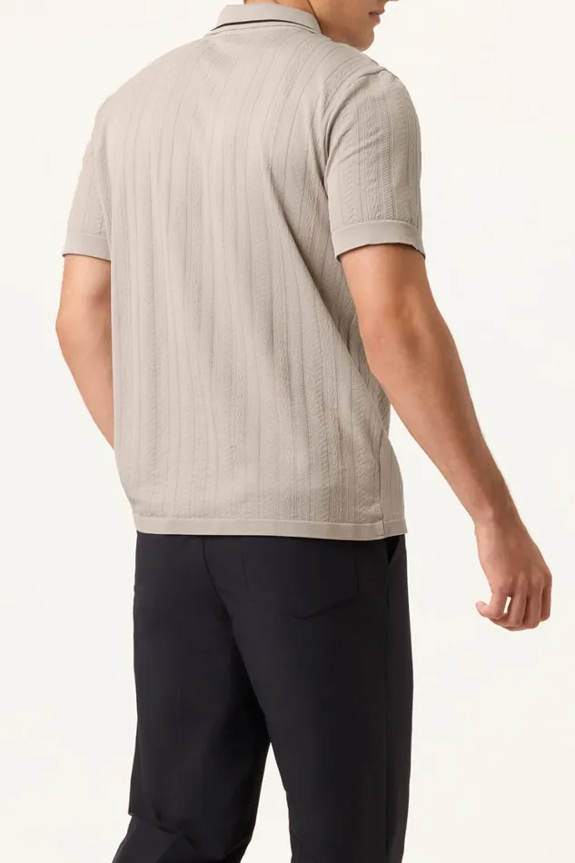 Men Tops and TShirts Fila Challenger Cable Zip Polo 921 Goat Men Tops and TShirts Fila Challenger Cable Zip Polo 921 Goat
