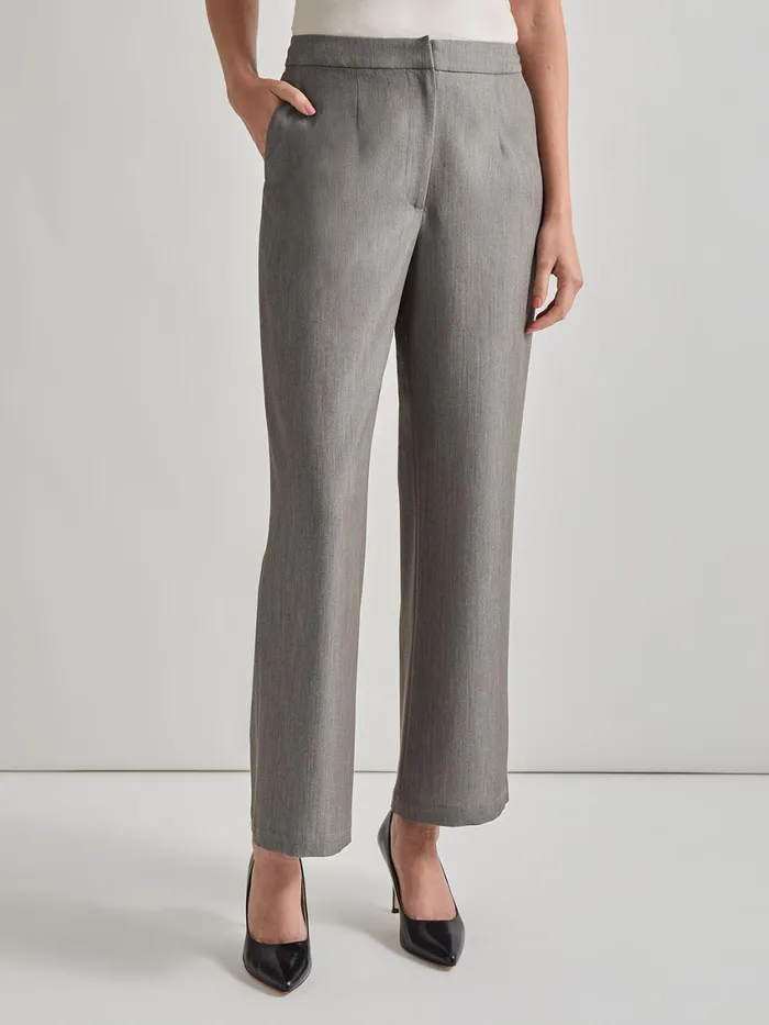 Misook Stretch Woven Wide Leg Pant Women Pants and Shorts