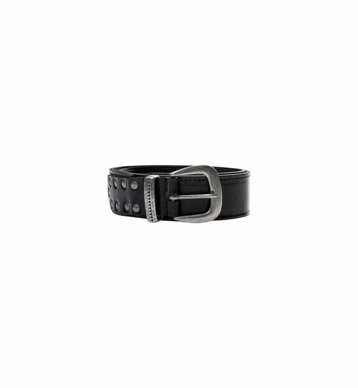 MOS MOSH MMStudded Leather Belt Black Women Accessories MOS MOSH MMStudded Leather Belt Black Women Accessories