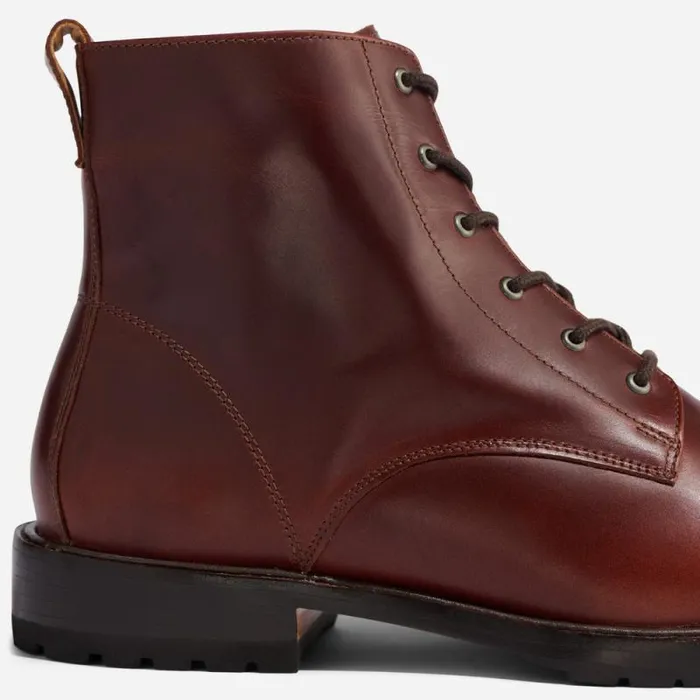 Nisolo Boots Men Martin AllWeather Boot Mahogany Nisolo Boots Men Martin AllWeather Boot Mahogany