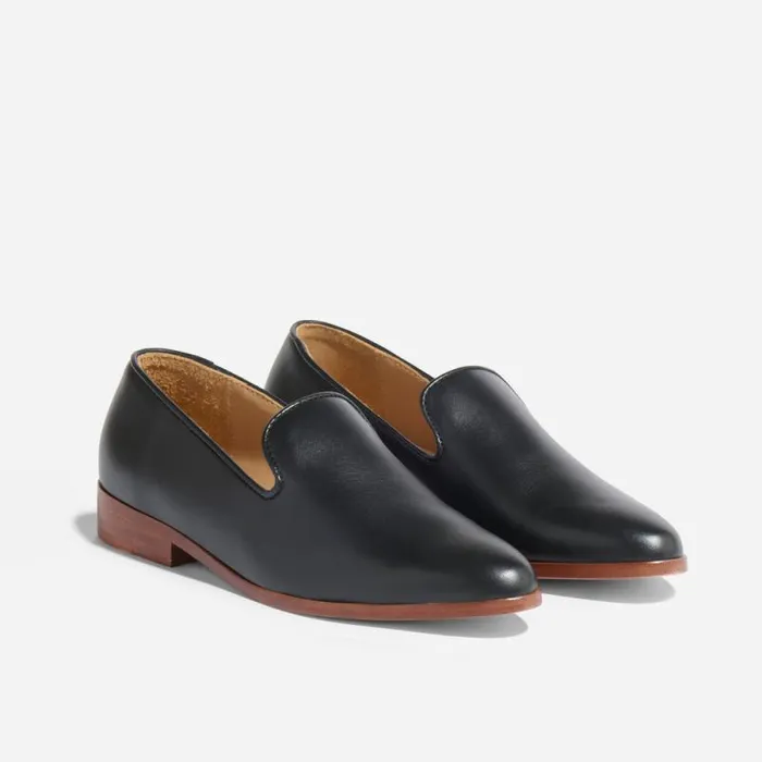 Nisolo Flats and Slip Ons Women Everyday Slip On Loafer Black