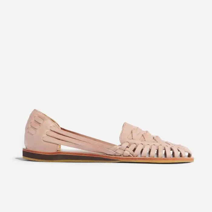 Nisolo Flats and Slip Ons Women Huarache Sandal Desert Rose Nisolo Flats and Slip Ons Women Huarache Sandal Desert Rose