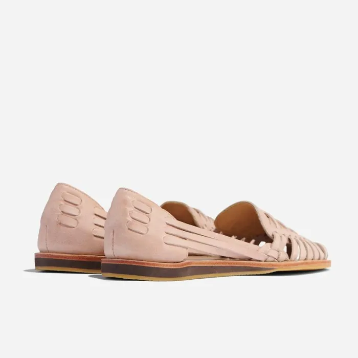 Nisolo Flats and Slip Ons Women Huarache Sandal Desert Rose Nisolo Flats and Slip Ons Women Huarache Sandal Desert Rose