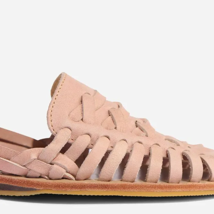 Nisolo Flats and Slip Ons Women Huarache Sandal Desert Rose Nisolo Flats and Slip Ons Women Huarache Sandal Desert Rose
