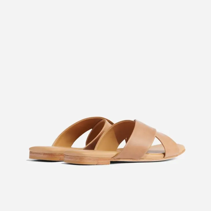 Nisolo Sandals Women Catalina Slide Sandal Almond Nisolo Sandals Women Catalina Slide Sandal Almond