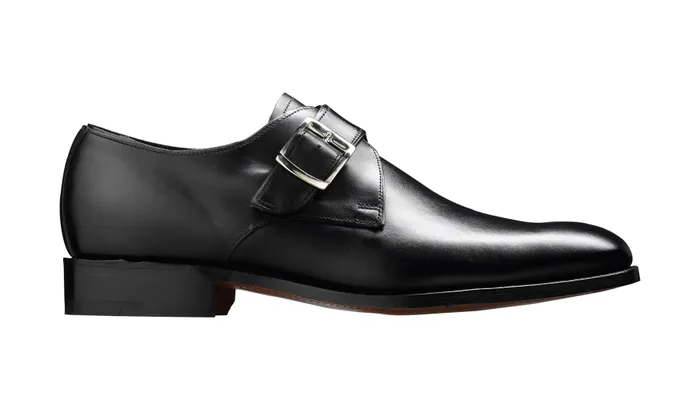 Northcote 8211 Black Calf Men Barker Shoes Mens Monk Straps