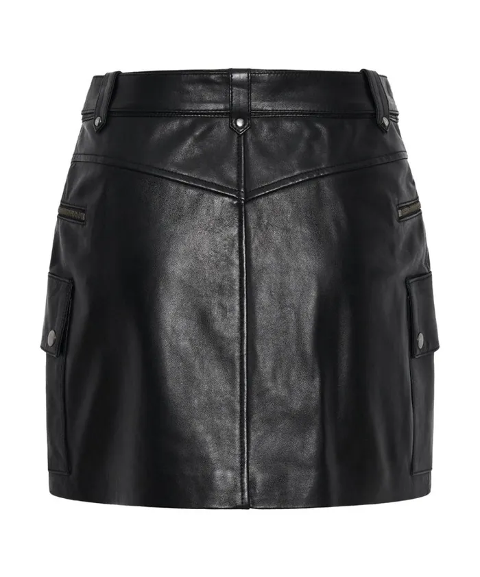 One Teaspoon Bottoms LEATHER BIKER MINI SKIRT 8211 Women One Teaspoon Bottoms LEATHER BIKER MINI SKIRT 8211 Women