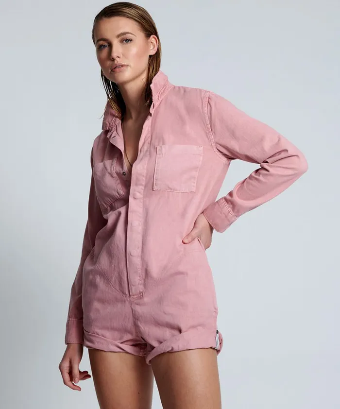One Teaspoon Denim Jumpsuits DIRTY PINK PROPHECY JUMPSUIT 8211 Women