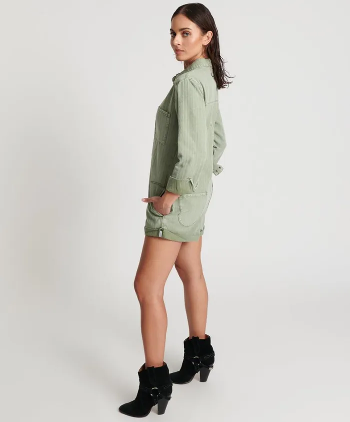 One Teaspoon Denim Jumpsuits KHAKI LOGO JACQUARD PROPHECY JUMPSUIT 8211 Women One Teaspoon Denim Jumpsuits KHAKI LOGO JACQUARD PROPHECY JUMPSUIT 8211 Women