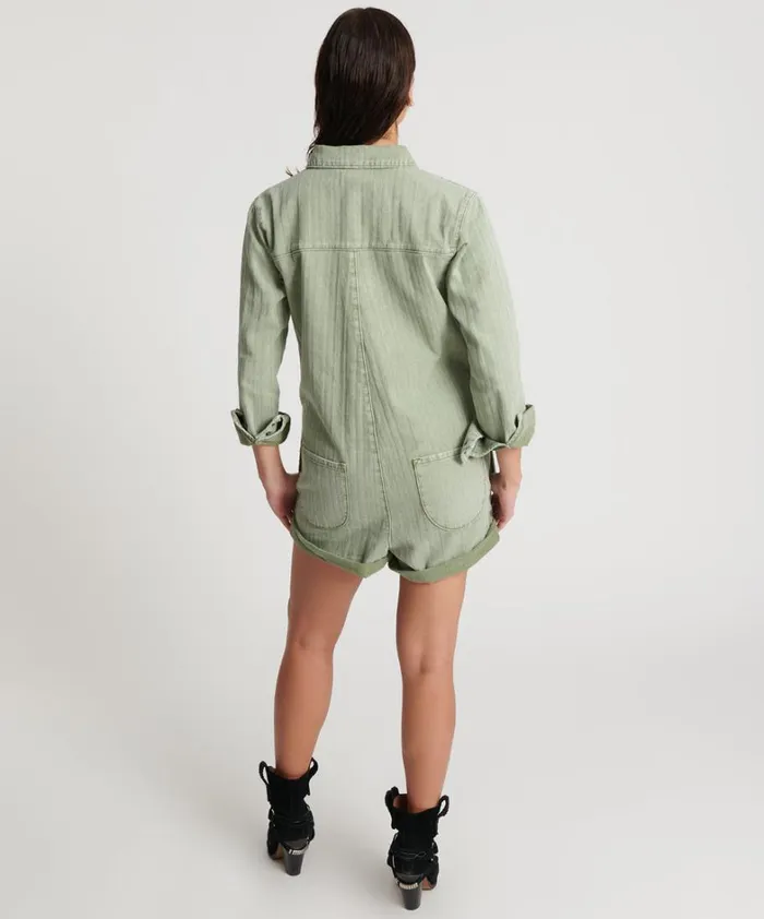 One Teaspoon Denim Jumpsuits KHAKI LOGO JACQUARD PROPHECY JUMPSUIT 8211 Women One Teaspoon Denim Jumpsuits KHAKI LOGO JACQUARD PROPHECY JUMPSUIT 8211 Women