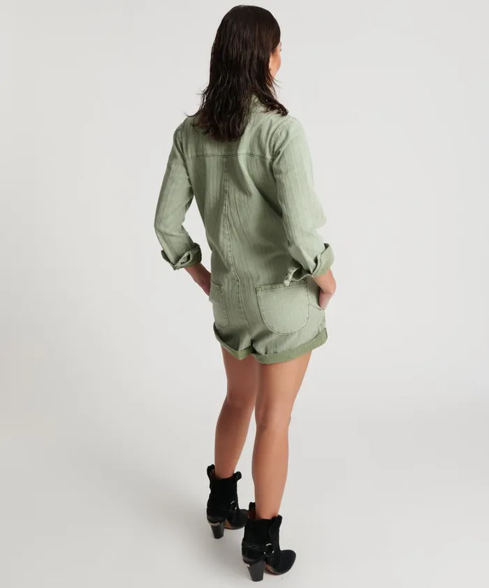 One Teaspoon Denim Jumpsuits KHAKI LOGO JACQUARD PROPHECY JUMPSUIT 8211 Women One Teaspoon Denim Jumpsuits KHAKI LOGO JACQUARD PROPHECY JUMPSUIT 8211 Women