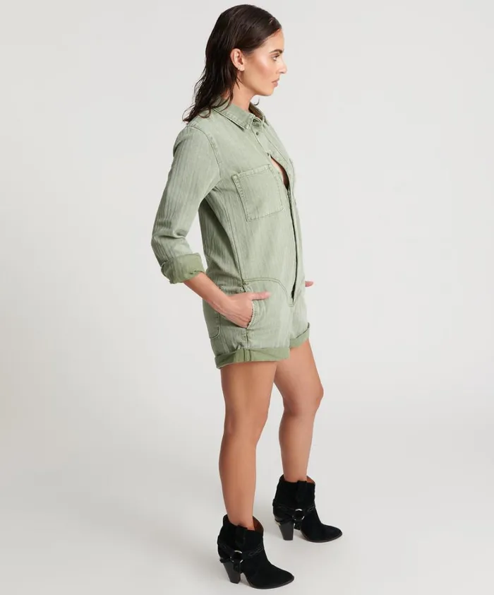 One Teaspoon Denim Jumpsuits KHAKI LOGO JACQUARD PROPHECY JUMPSUIT 8211 Women One Teaspoon Denim Jumpsuits KHAKI LOGO JACQUARD PROPHECY JUMPSUIT 8211 Women