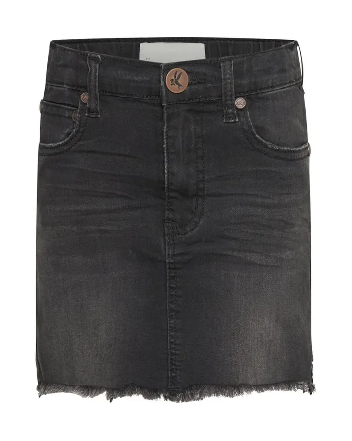 One Teaspoon Kids KIDS BLACK PUNK 2020 MINI HIGH WAIST DENIM SKIRT 8211 Kids One Teaspoon Kids KIDS BLACK PUNK 2020 MINI HIGH WAIST DENIM SKIRT 8211 Kids