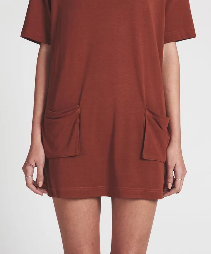 One Teaspoon Mini Dresses BUFFALO MODAL SLOUCHY DRESS 8211 Women One Teaspoon Mini Dresses BUFFALO MODAL SLOUCHY DRESS 8211 Women