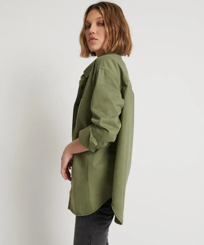 One Teaspoon Shirts SUPER KHAKI SOHO SHIRT 8211 Women One Teaspoon Shirts SUPER KHAKI SOHO SHIRT 8211 Women