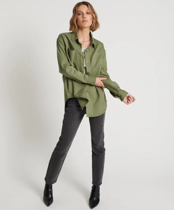 One Teaspoon Shirts SUPER KHAKI SOHO SHIRT 8211 Women One Teaspoon Shirts SUPER KHAKI SOHO SHIRT 8211 Women