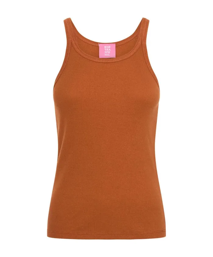 One Teaspoon Tees and Tanks BURNT ORANGE RIBBED TANK TOP 8211 Women One Teaspoon Tees and Tanks BURNT ORANGE RIBBED TANK TOP 8211 Women