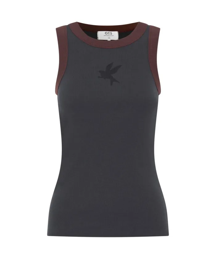 One Teaspoon Tops 2 TONE EQUIPMENT TANK 8211 Women One Teaspoon Tops 2 TONE EQUIPMENT TANK 8211 Women