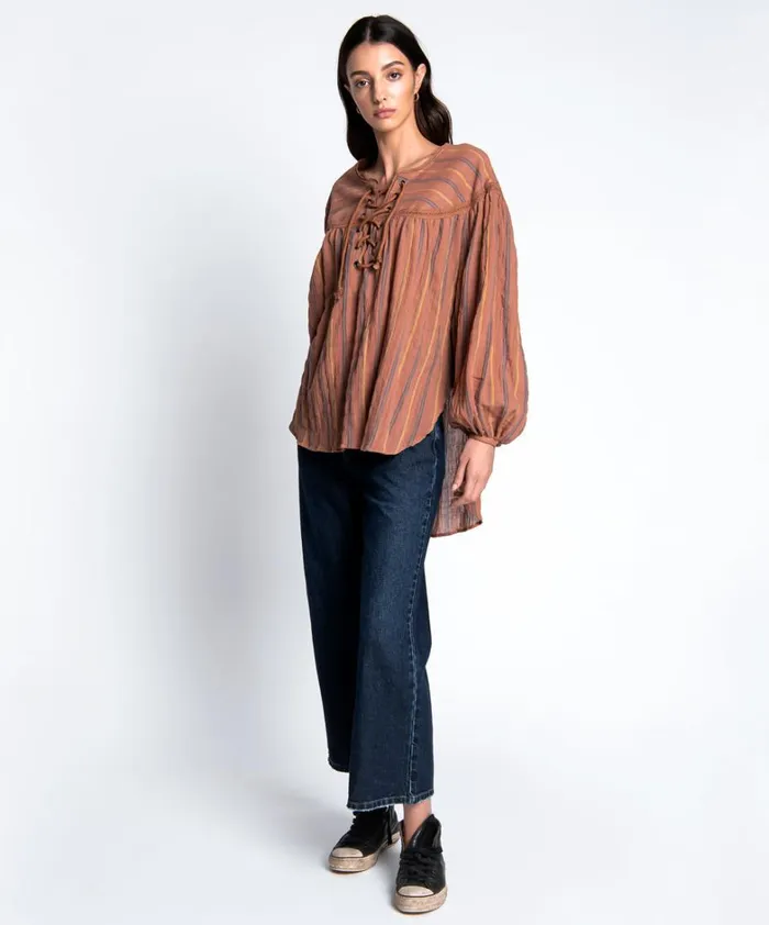 One Teaspoon Tops DESERT STRIPE TANGIERS TUNIC 8211 Women One Teaspoon Tops DESERT STRIPE TANGIERS TUNIC 8211 Women