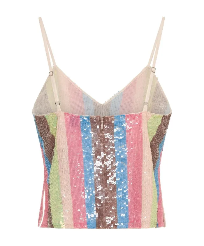One Teaspoon Tops HAND SEQUIN IBIZA LUXE PARTY CAMI TOP 8211 Women One Teaspoon Tops HAND SEQUIN IBIZA LUXE PARTY CAMI TOP 8211 Women