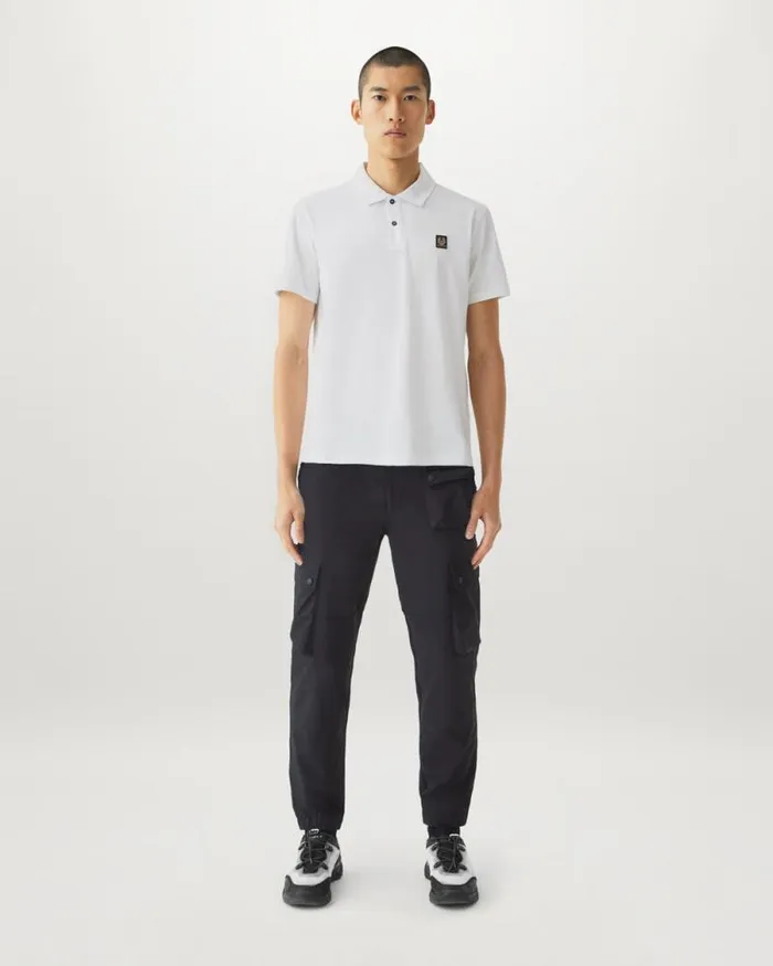 Polo Shirts Men Belstaff Monitor Polo White Polo Shirts Men Belstaff Monitor Polo White