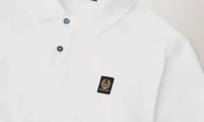 Polo Shirts Men Belstaff Monitor Polo White Polo Shirts Men Belstaff Monitor Polo White
