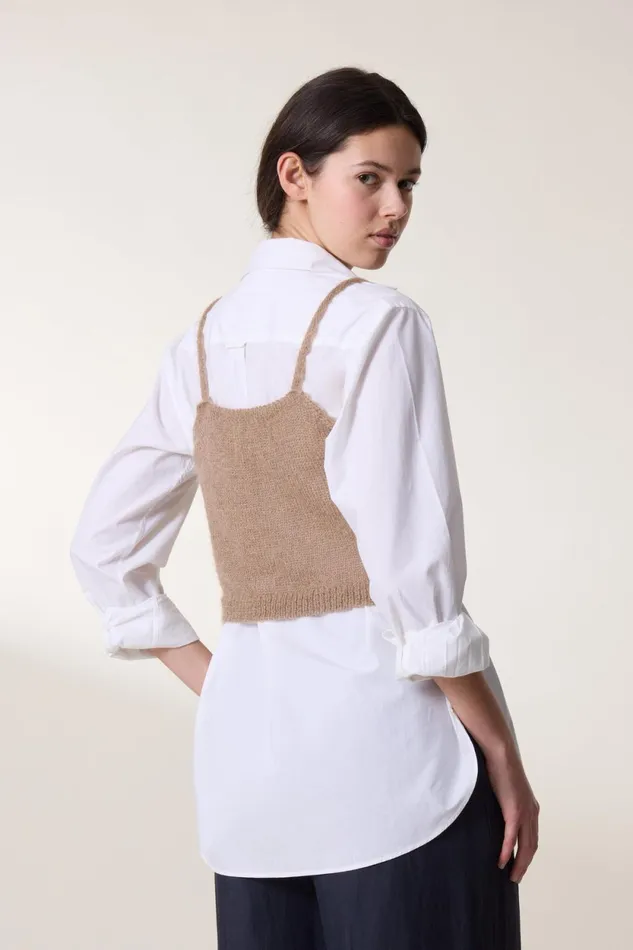 Pulls and Vests Women Leon and Harper Mia Plain Top Beige