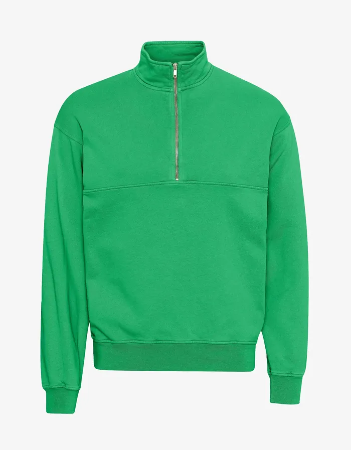 Quarter Zips Colorfulstandard Women Organic Quarter Zip 8211 Kelly Green