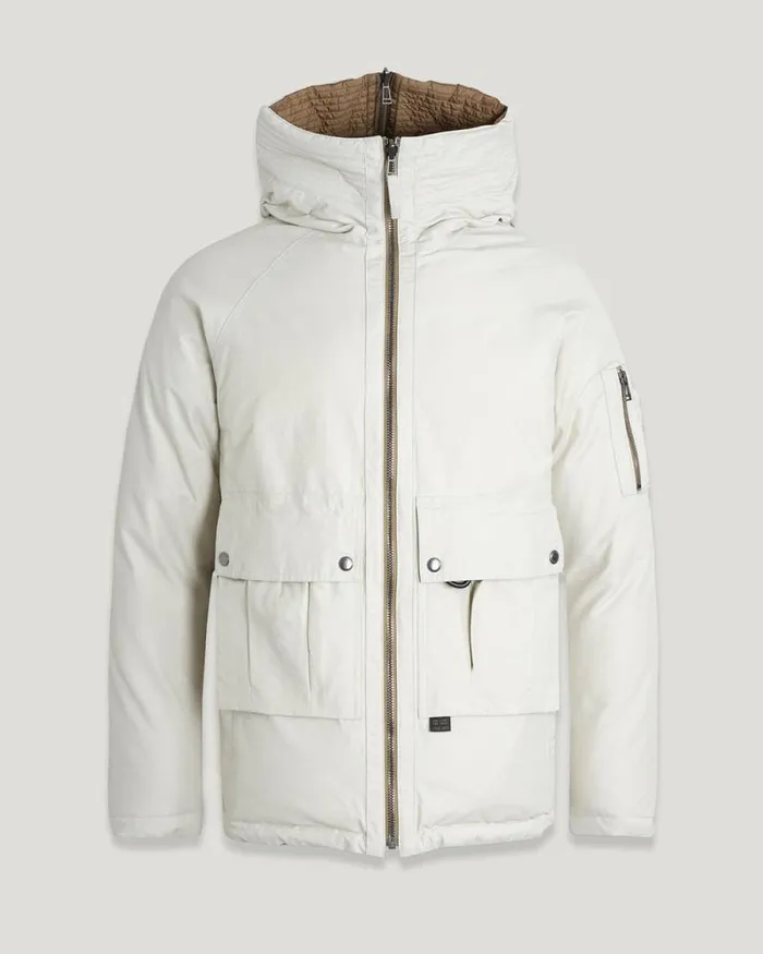 Quilt and Down Jackets Men Belstaff Centenary Reversible Down Jacket Chalk British Khaki Quilt and Down Jackets Men Belstaff Centenary Reversible Down Jacket Chalk British Khaki
