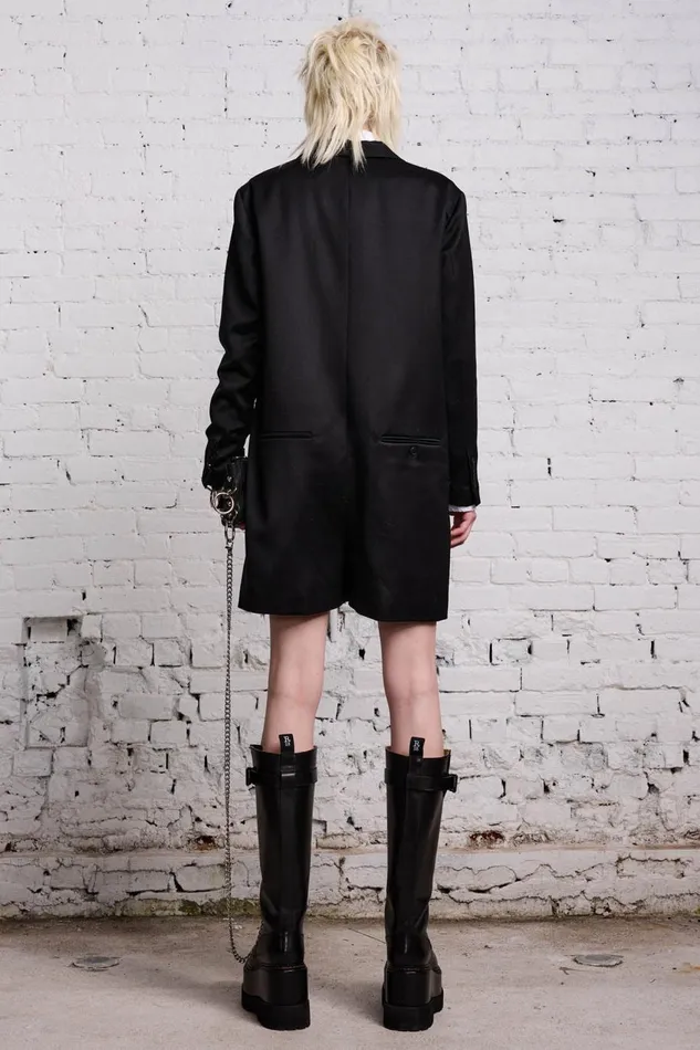 R13 Jackets and Coats Women TUXEDO ROMPER 8211 BLACK