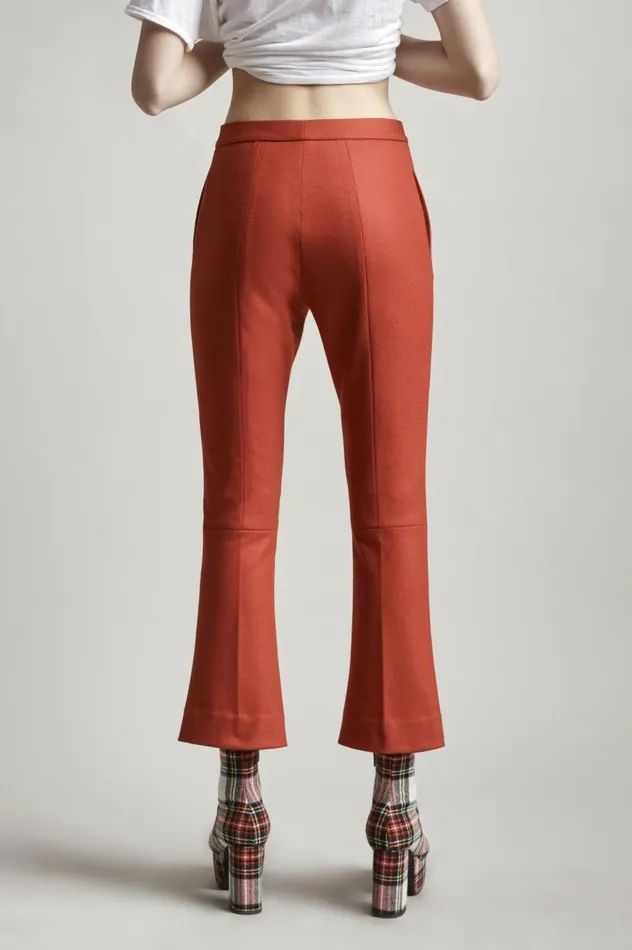 R13 Pants and Shorts Women SKINNY KICK FLARE 8211 RED R13 Pants and Shorts Women SKINNY KICK FLARE 8211 RED
