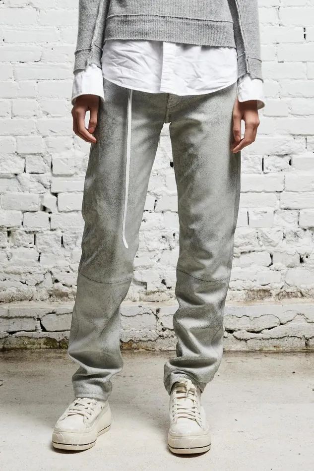 R13 Sale Women AXL SLIM 8211 CRACKLE WHITE