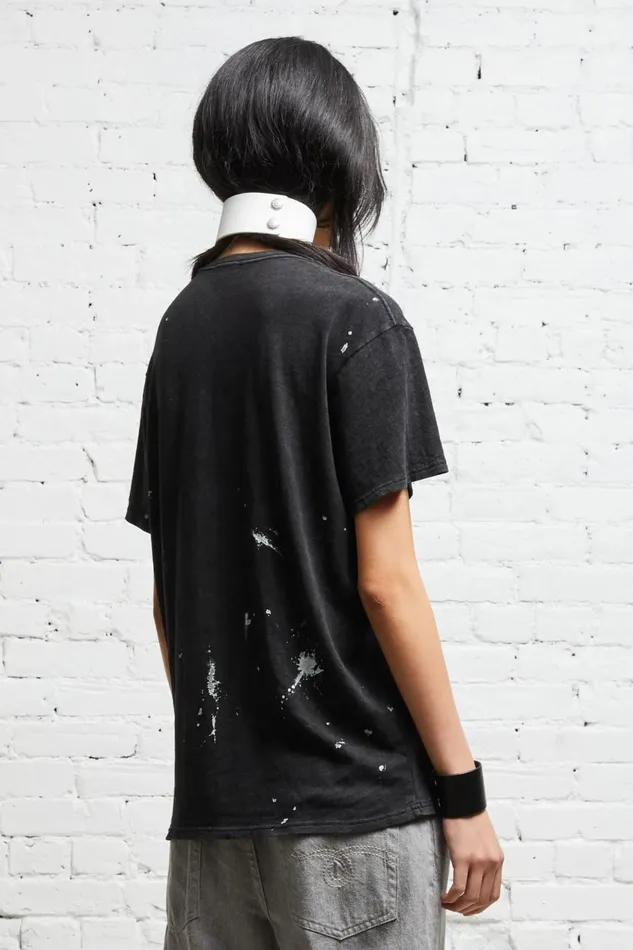 R13 Sale Women R13 NEW YORK BOY T 8211 ACID BLACK