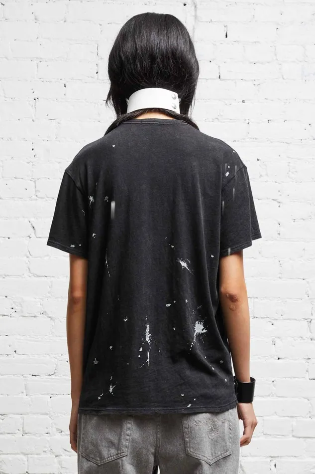 R13 Sale Women R13 NEW YORK BOY T 8211 ACID BLACK