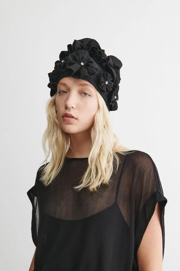 Rachel Comey Scarves Hats Women Flos Hat Black Rachel Comey Scarves Hats Women Flos Hat Black