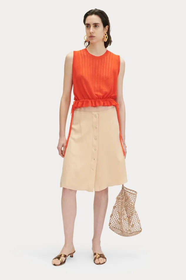 Rachel Comey Tops Women Tessa Top Light Peach Rachel Comey Tops Women Tessa Top Light Peach