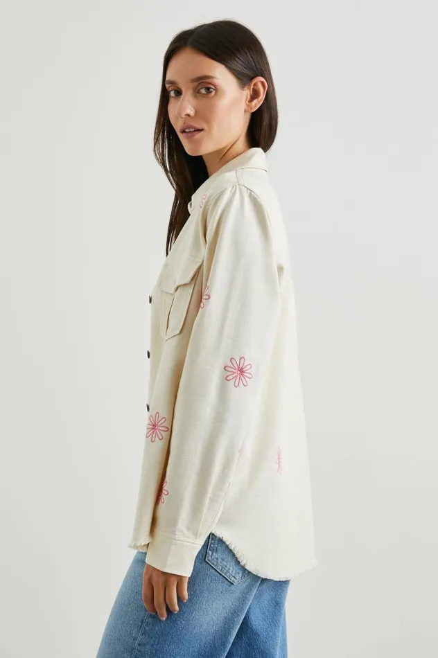 Rails Jackets and Coats Women LOREN SHIRT JACKET Ecru