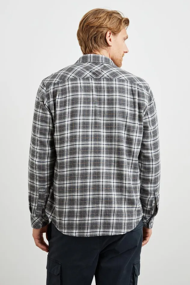 Rails Shirts Men LENNOX SHIRT Stonehenge Silver