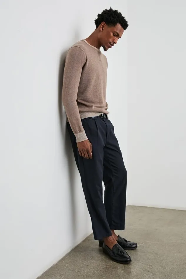 Rails Sweaters Men BURNS SWEATER Mocha Heather