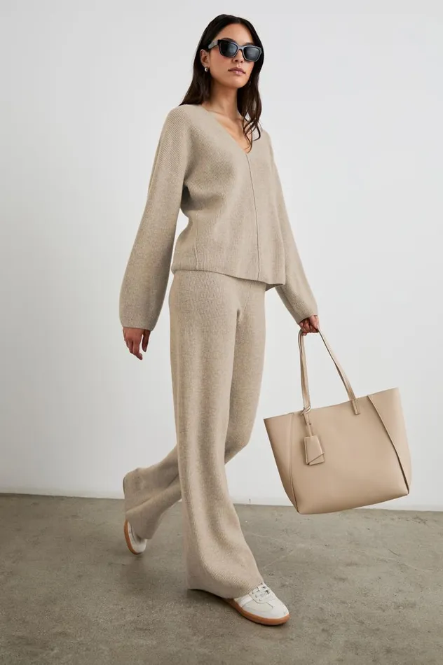 Rails Sweaters Women HOLLYN SWEATER Heather Oatmeal