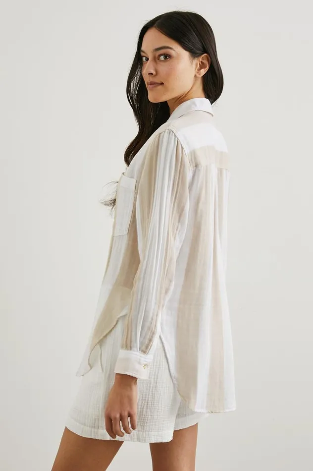 Rails Tops Women JAYLIN SHIRT Flax Stripe